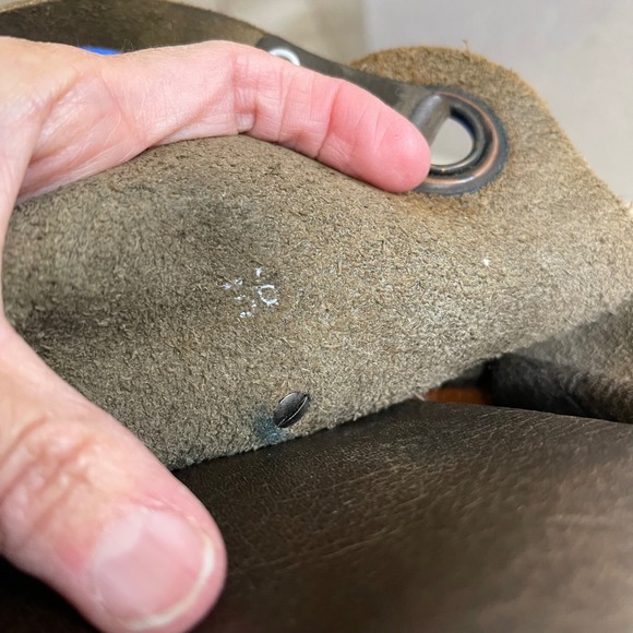 Trippen USA Sz 6(36)Brown Leather Tall Biker Boots Buckle Strap Zip Up Women's - Picture 15 of 16